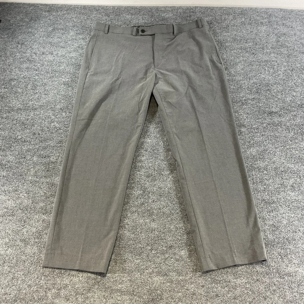Lauren Ralph Lauren Black Label Dress Pants 36x30 Gray Flat Front Wool Blend Men